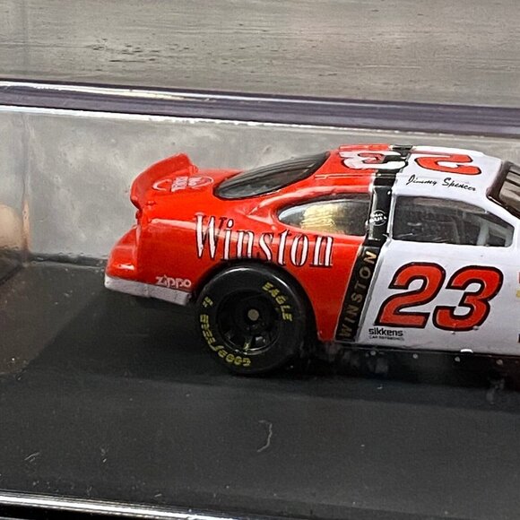Vintage Jimmy Spencer Winston #23 Ford Taurus No Bull Nascar Car Display Case - Picture 8 of 12